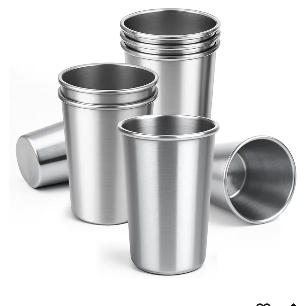 Cafezi 16oz stainless steel cups never used